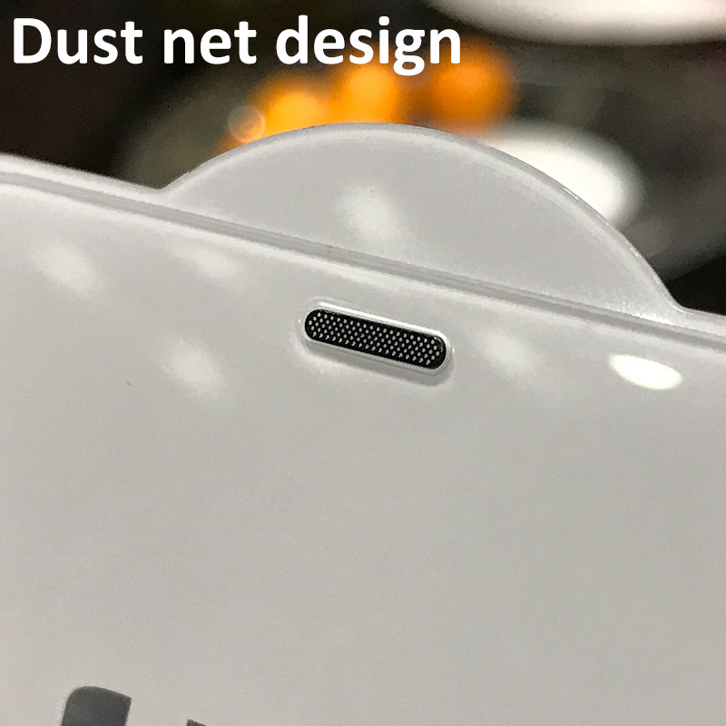 Weaddu Full size with Dust net Dustproof Tempered Glass Screen Protector